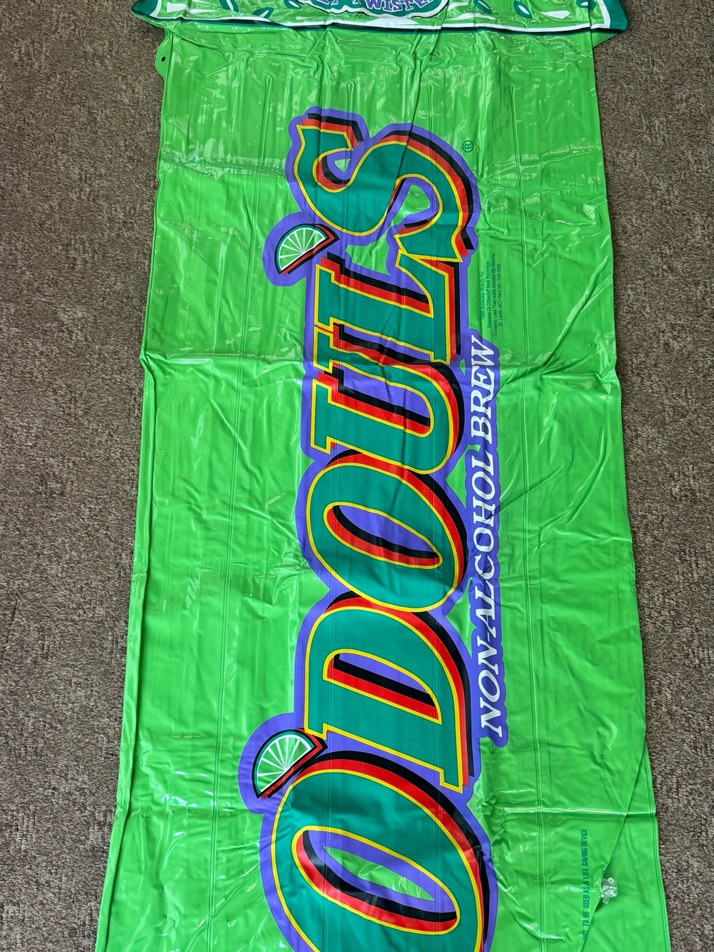 vintage Anheuser-Busch O'Doul's promotional pool float Stamped 1996